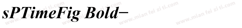 sPTimeFig Bold字体转换